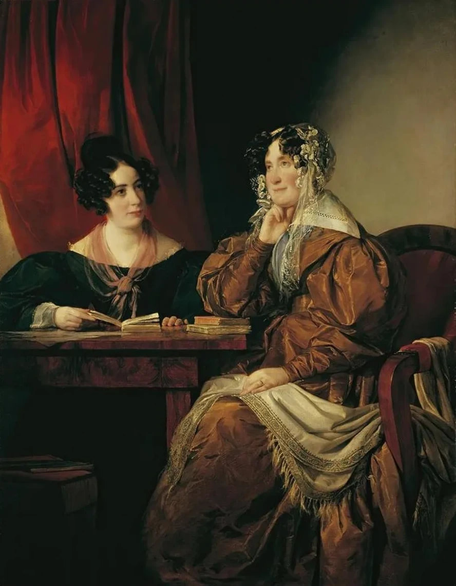 Henriette Baronin Pereira - Arnstein Mit Ihrer Tochter Flora