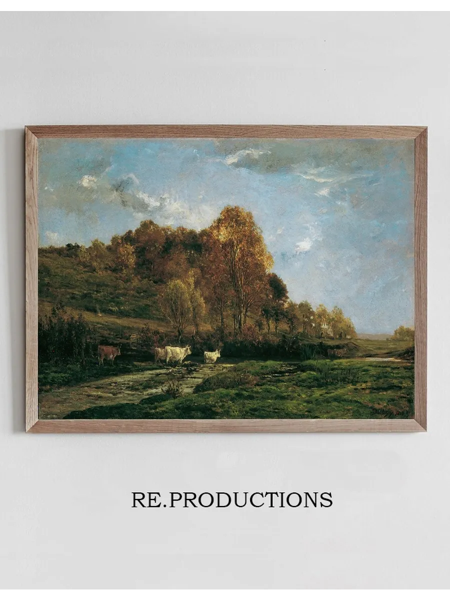 Herbstliche Aulandschaft Abendstimmung