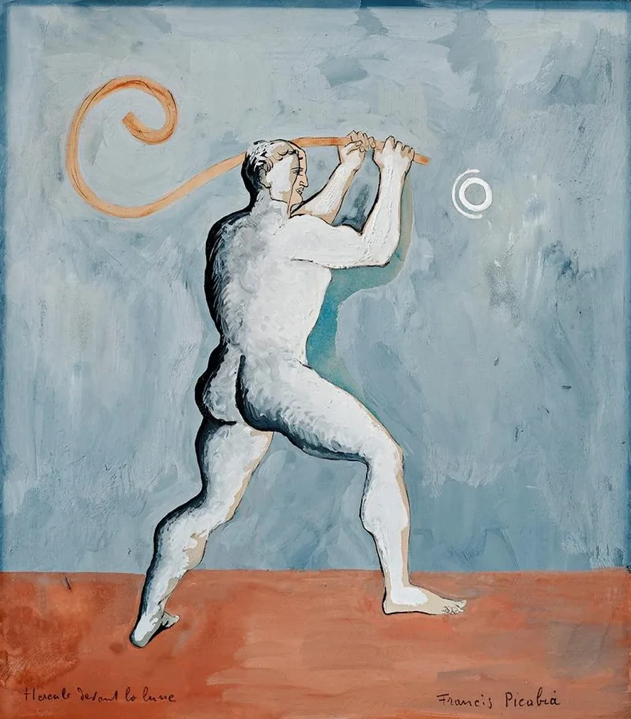 Hercule Devant La Lune