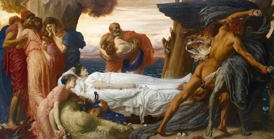 Hercules Wrestling With Death For The Body Of Alcestis
