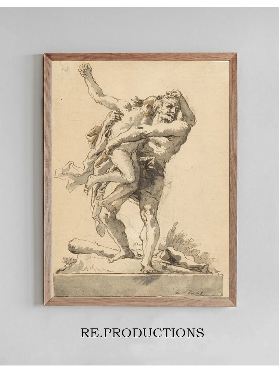 Hercules and Antaeus (with a Base Below)