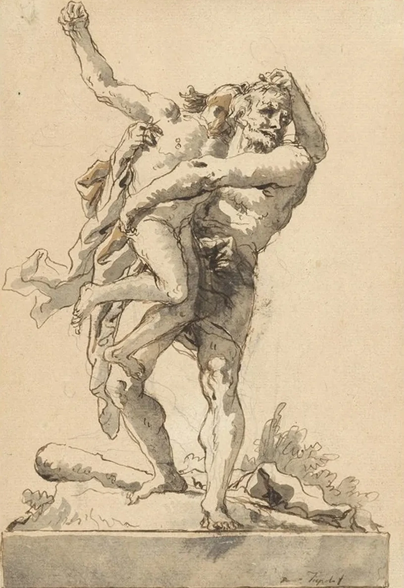 Hercules and Antaeus (with a Base Below)
