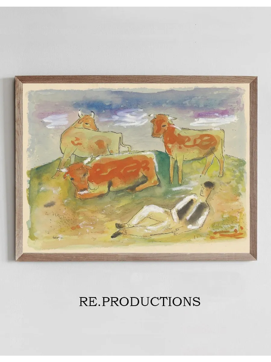 Herder with Cows