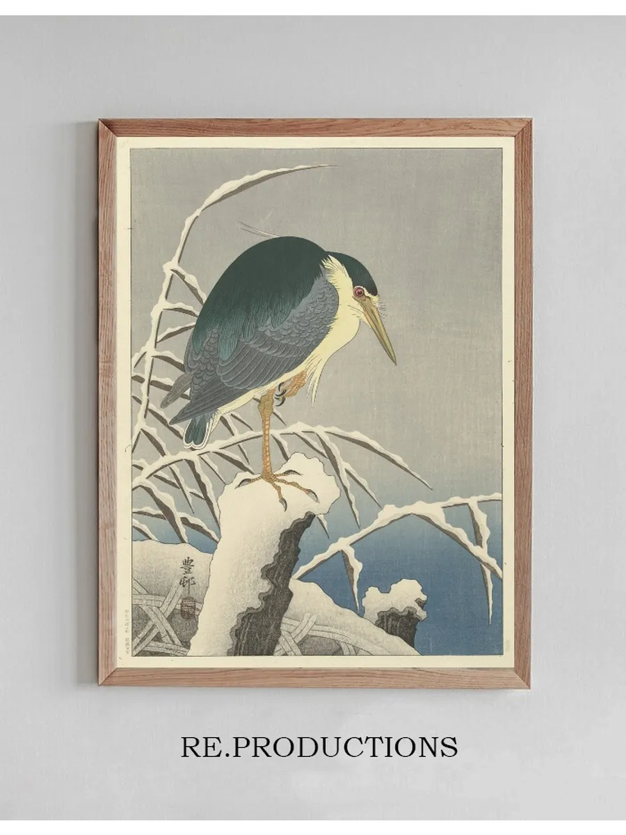 Heron in Snow