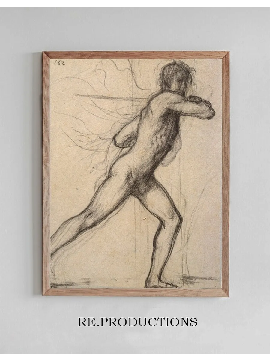 Homme Brandissant Un Sabre