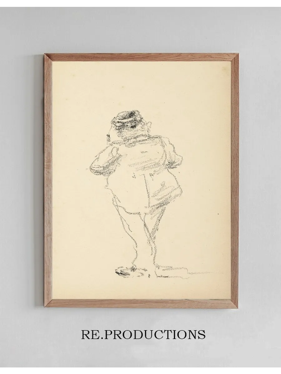 Homme la Toque, de Dos