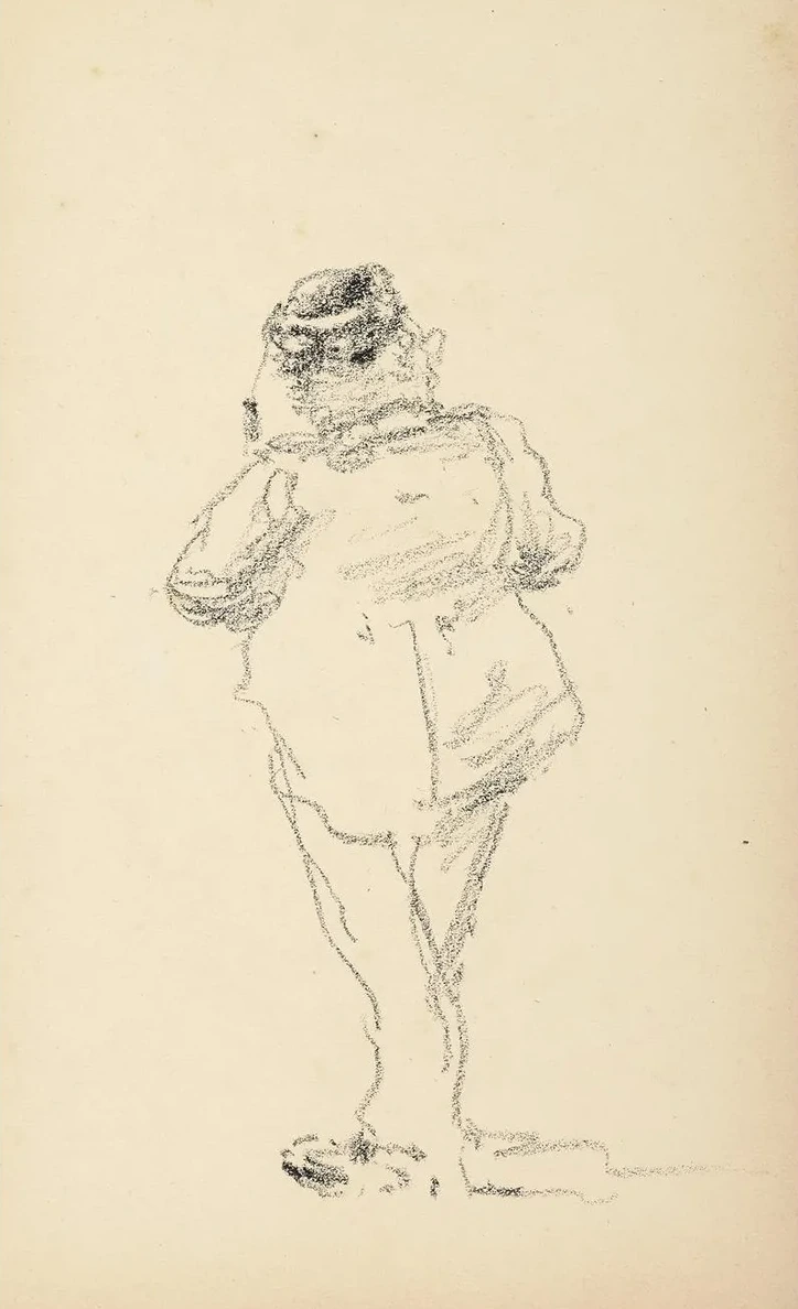 Homme la Toque, de Dos