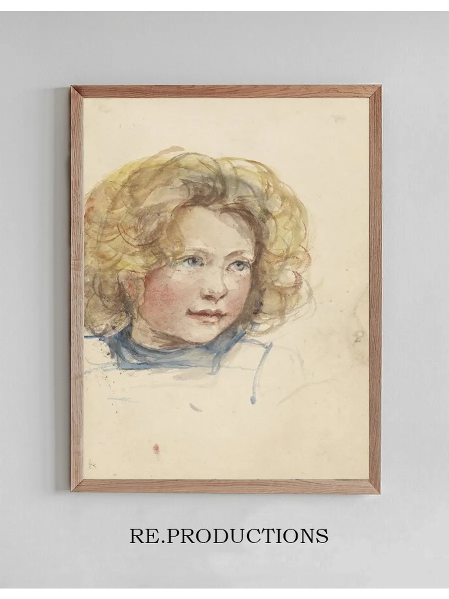 Hoofd van Een Meisje Met Blond Haar