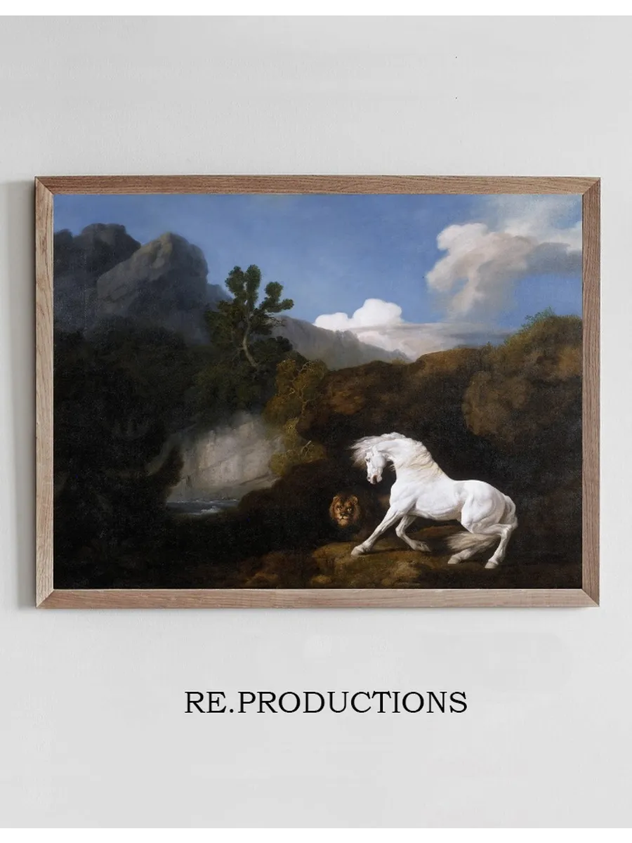 Horse Frightened by a Lion
