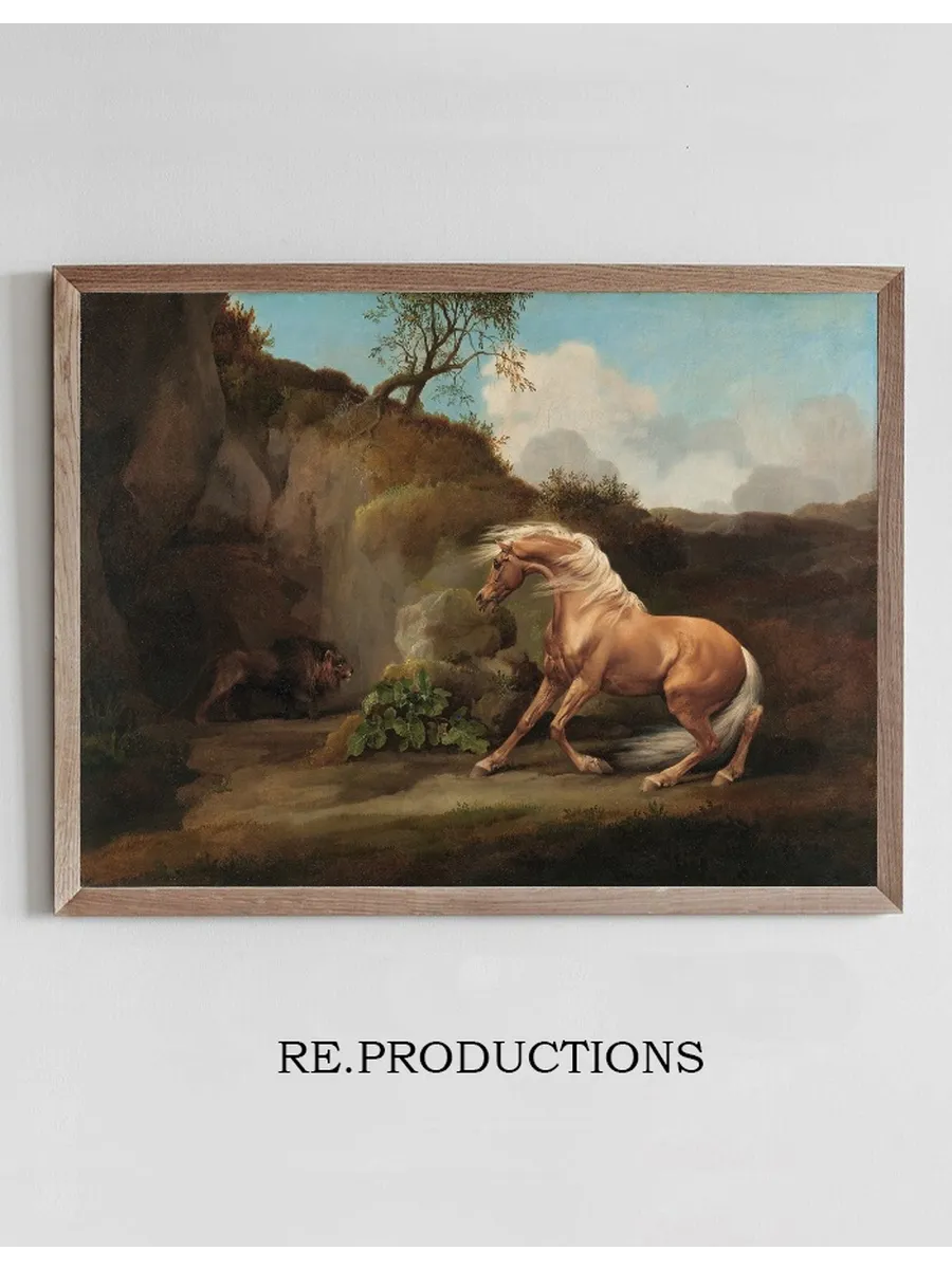 Horse Frightened by a Lion