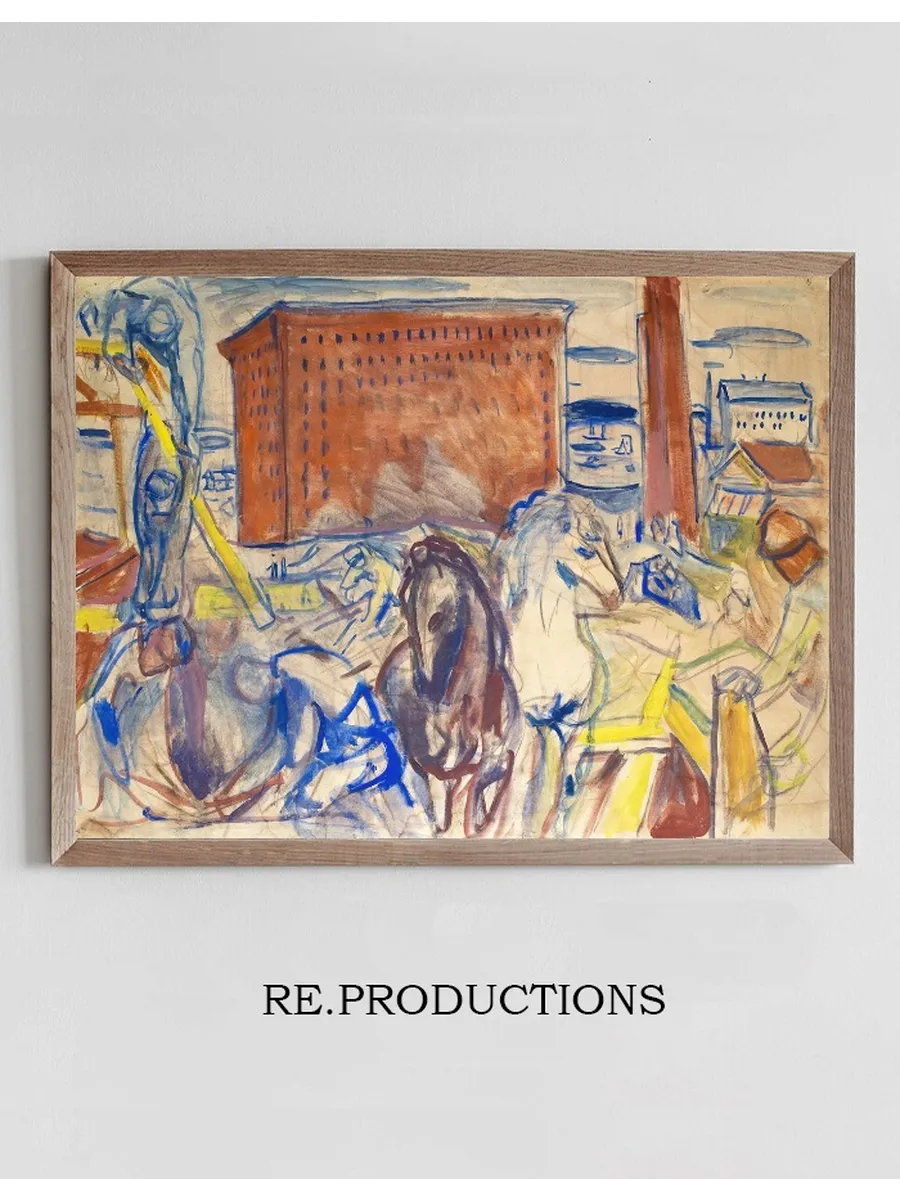 Horse Team on a Building Site