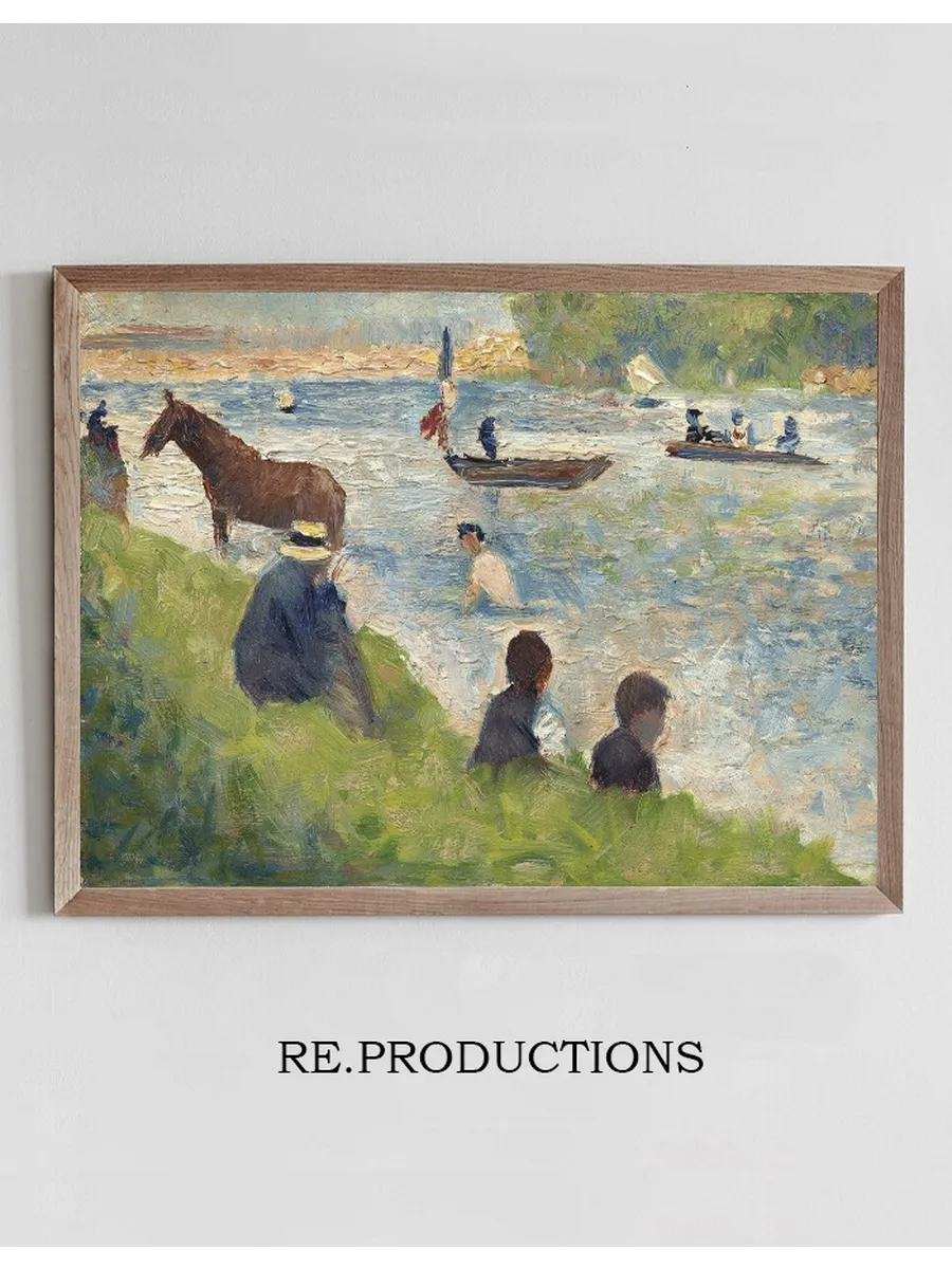 Horse and Boats (Study for Bathers at Asni res)
