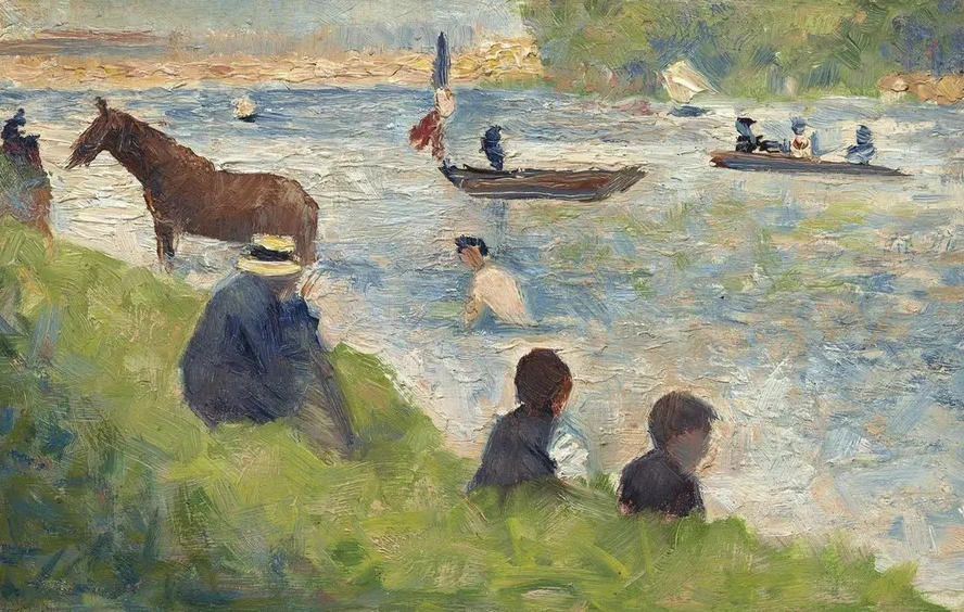 Horse and Boats (Study for Bathers at Asni res)