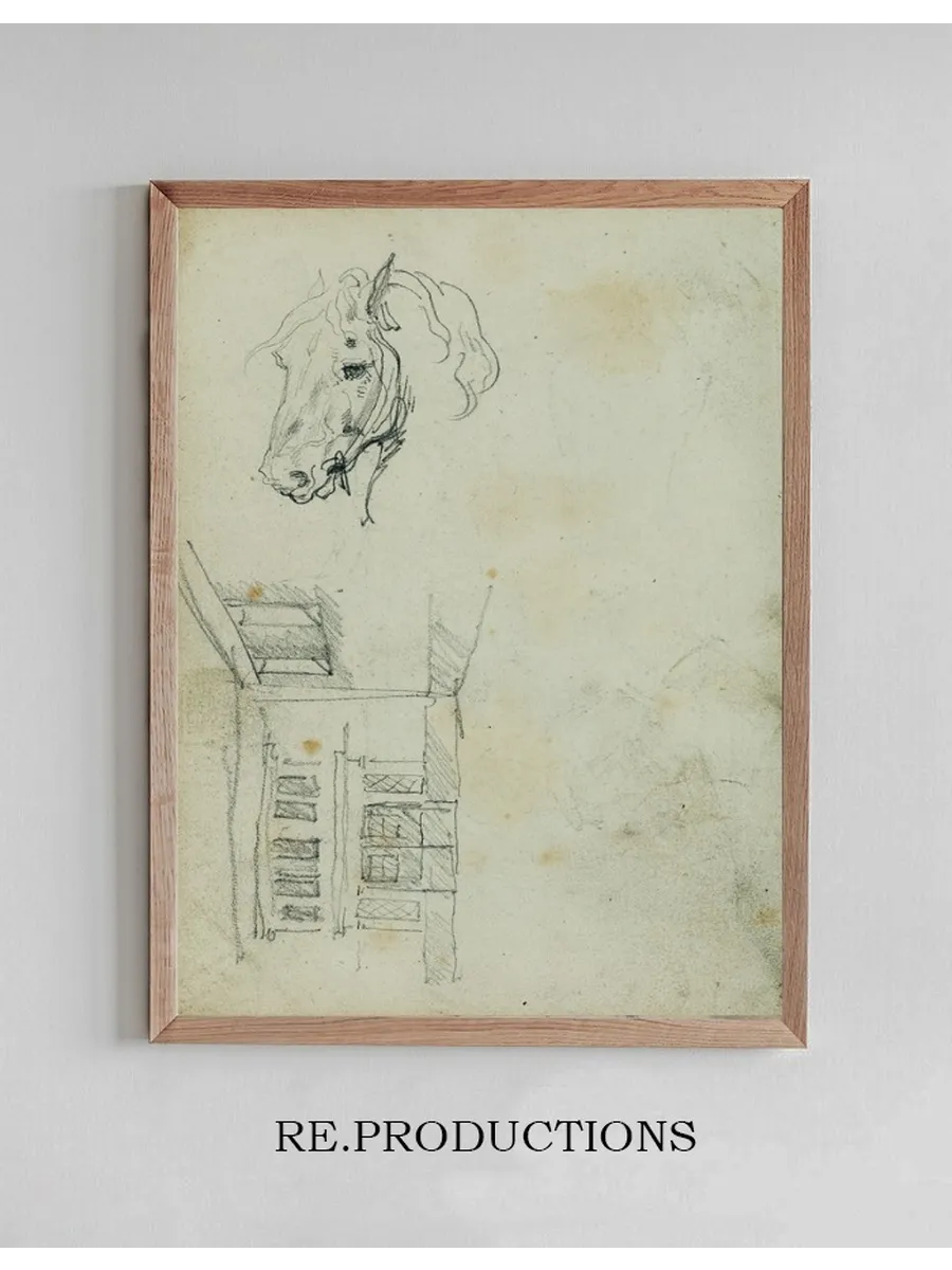 Horse Head, View of a Courtyard