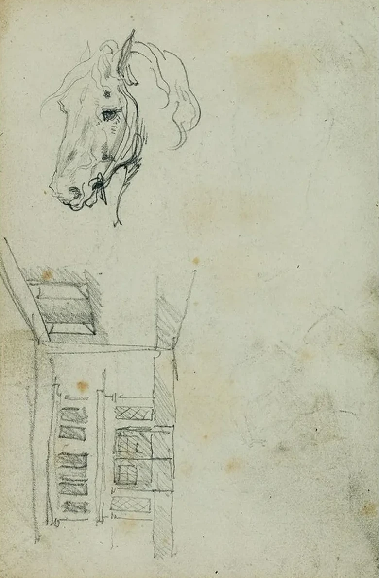 Horse Head, View of a Courtyard