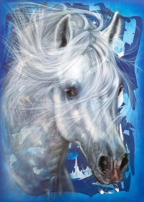 Horse in Blue