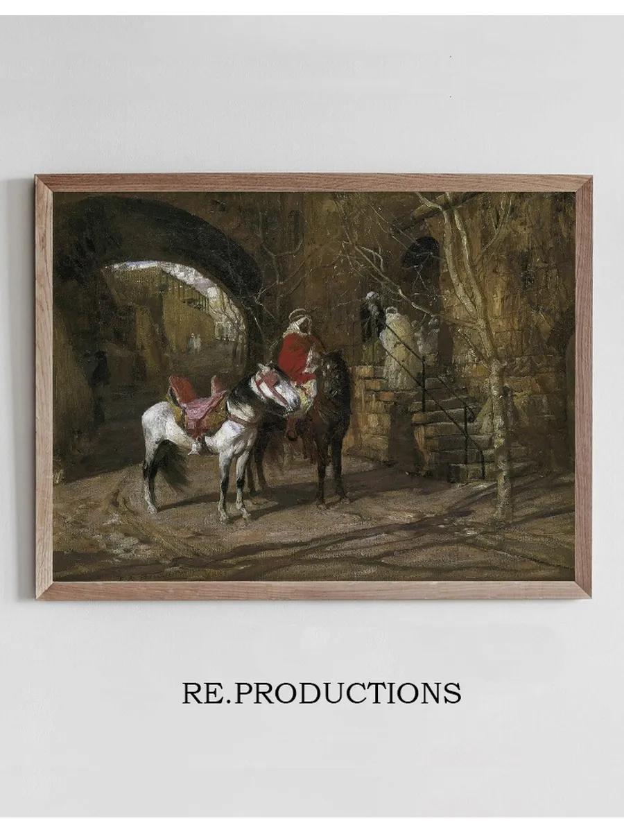 Horseman In A Courtyard