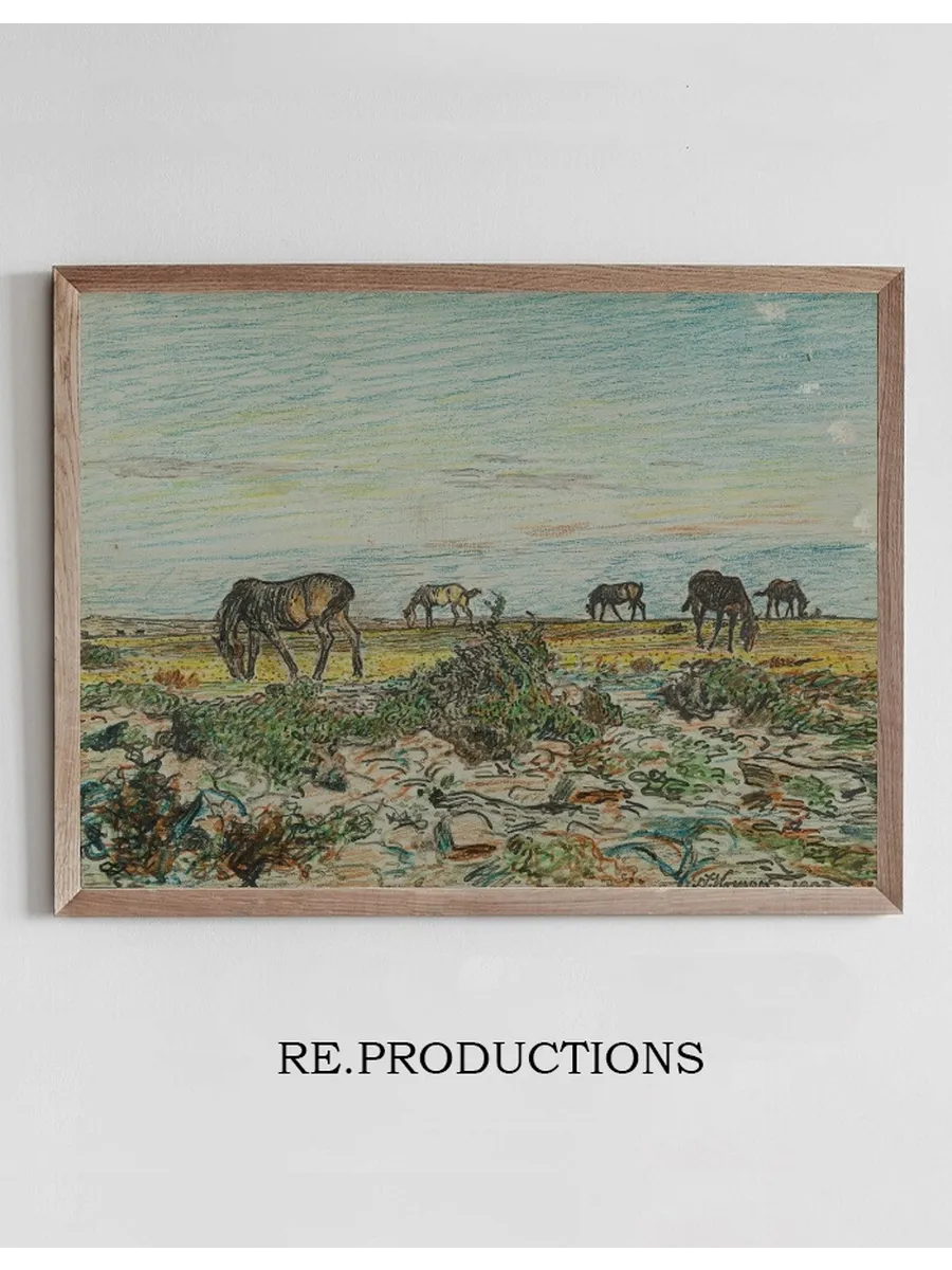 Horses Grazing