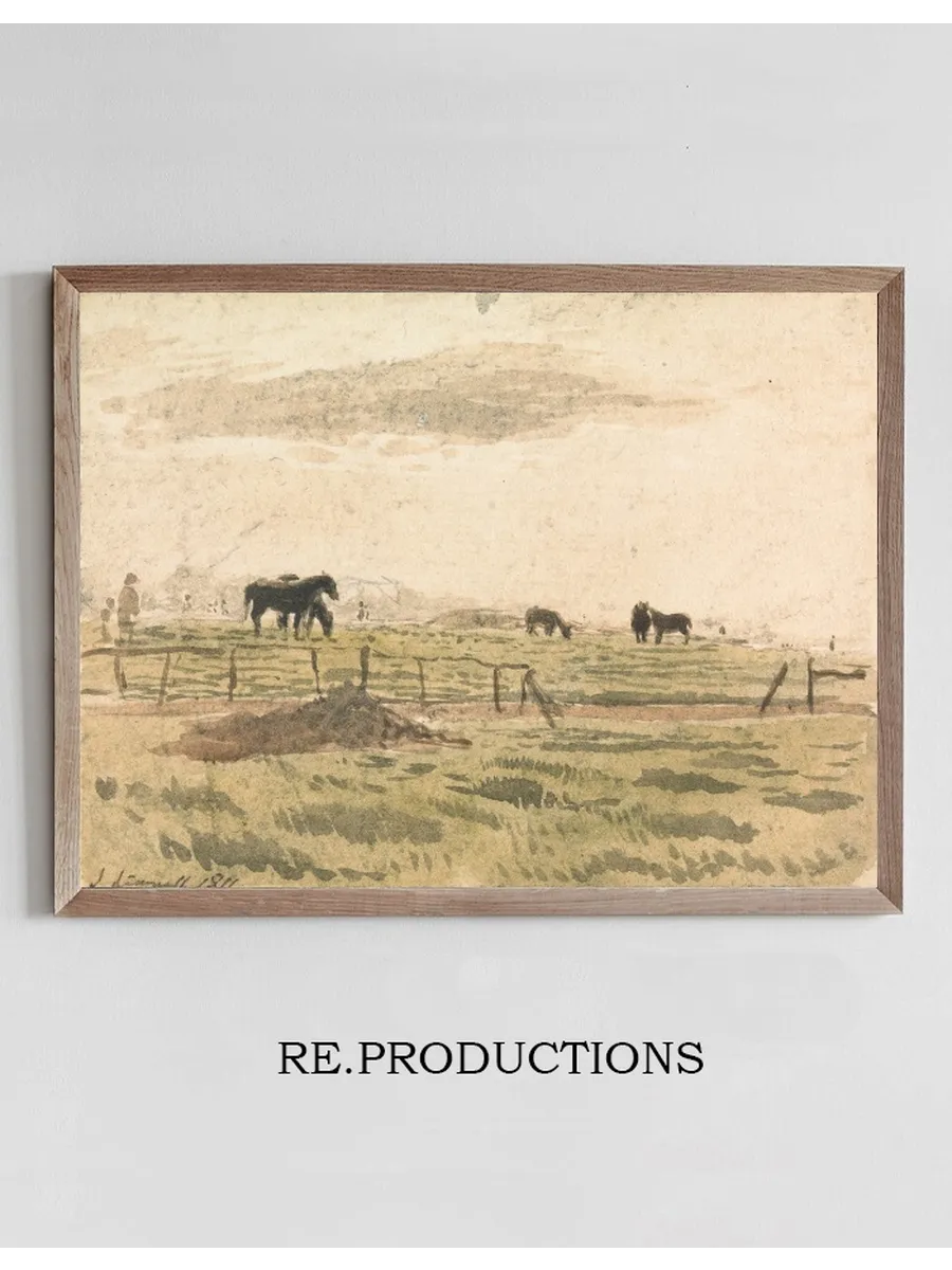 Horses in a Paddock