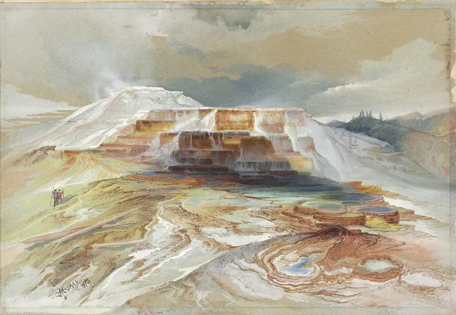 Hot Springs of Gardiner's River, Yellowstone