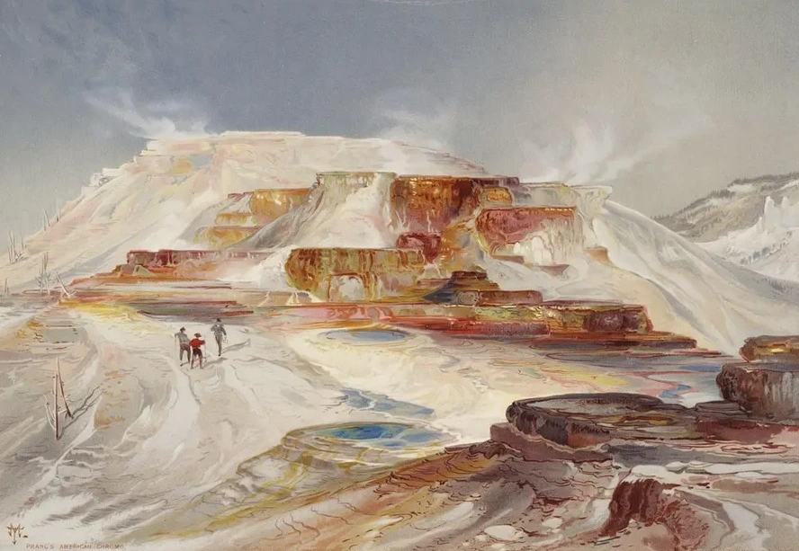 Hot Springs of Gardiner's River, Yellowstone