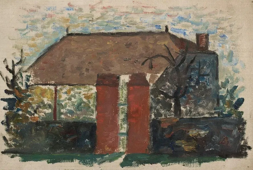 House with a Red Gate