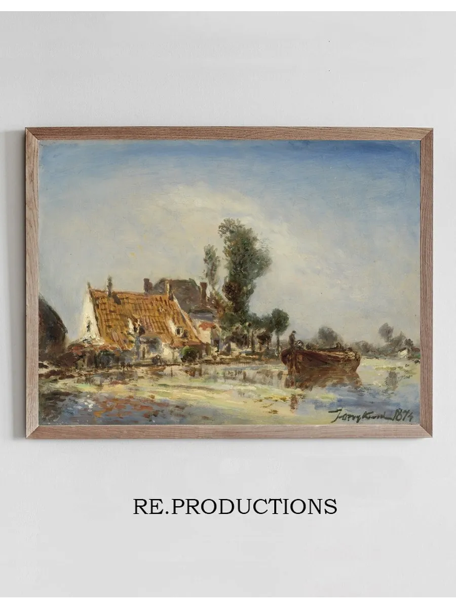 Houses on a Waterway Near Crooswijk