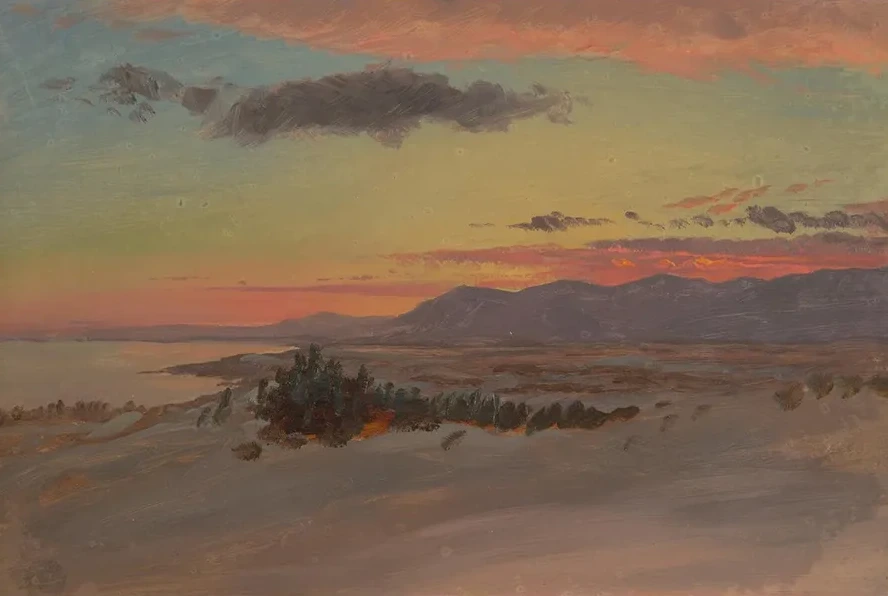 Hudson Valley in Winter, Looking Southwest from Olana