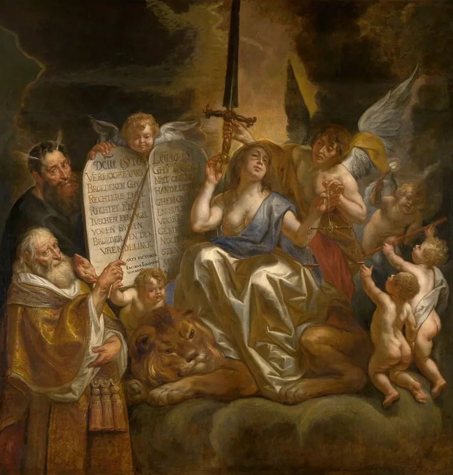 Human Law Founded on the Divine Justice