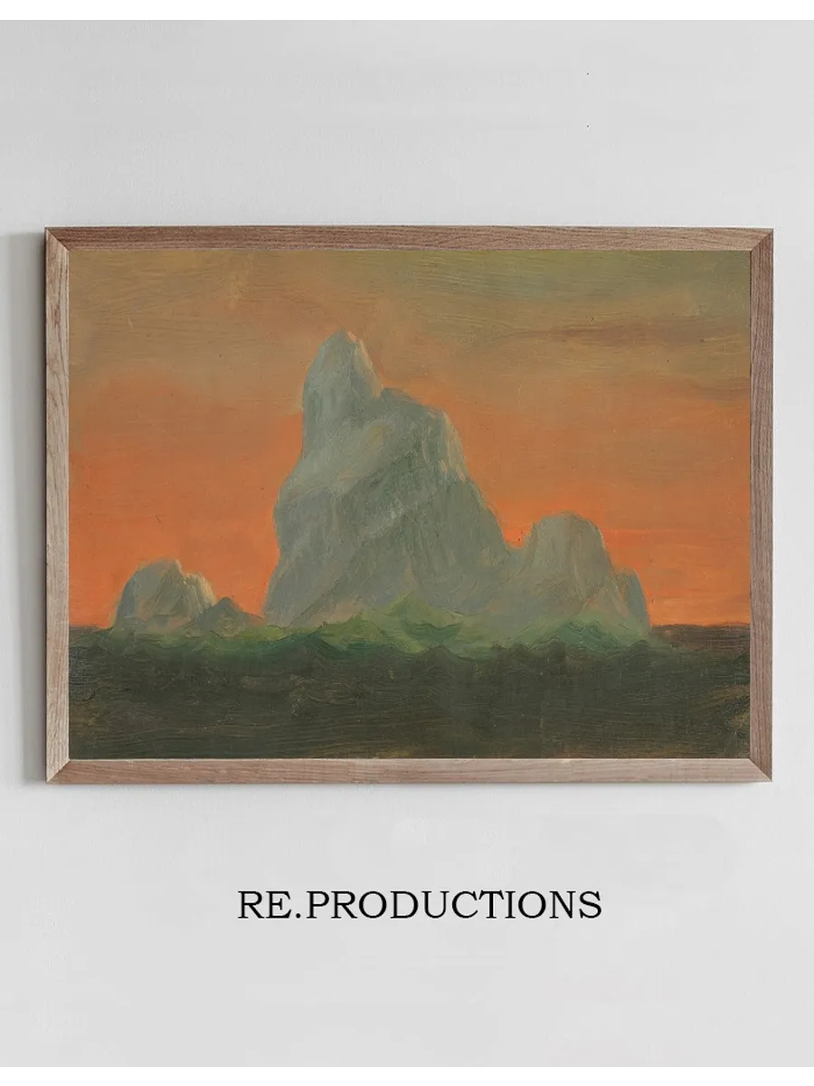 Iceberg Against Evening Sky