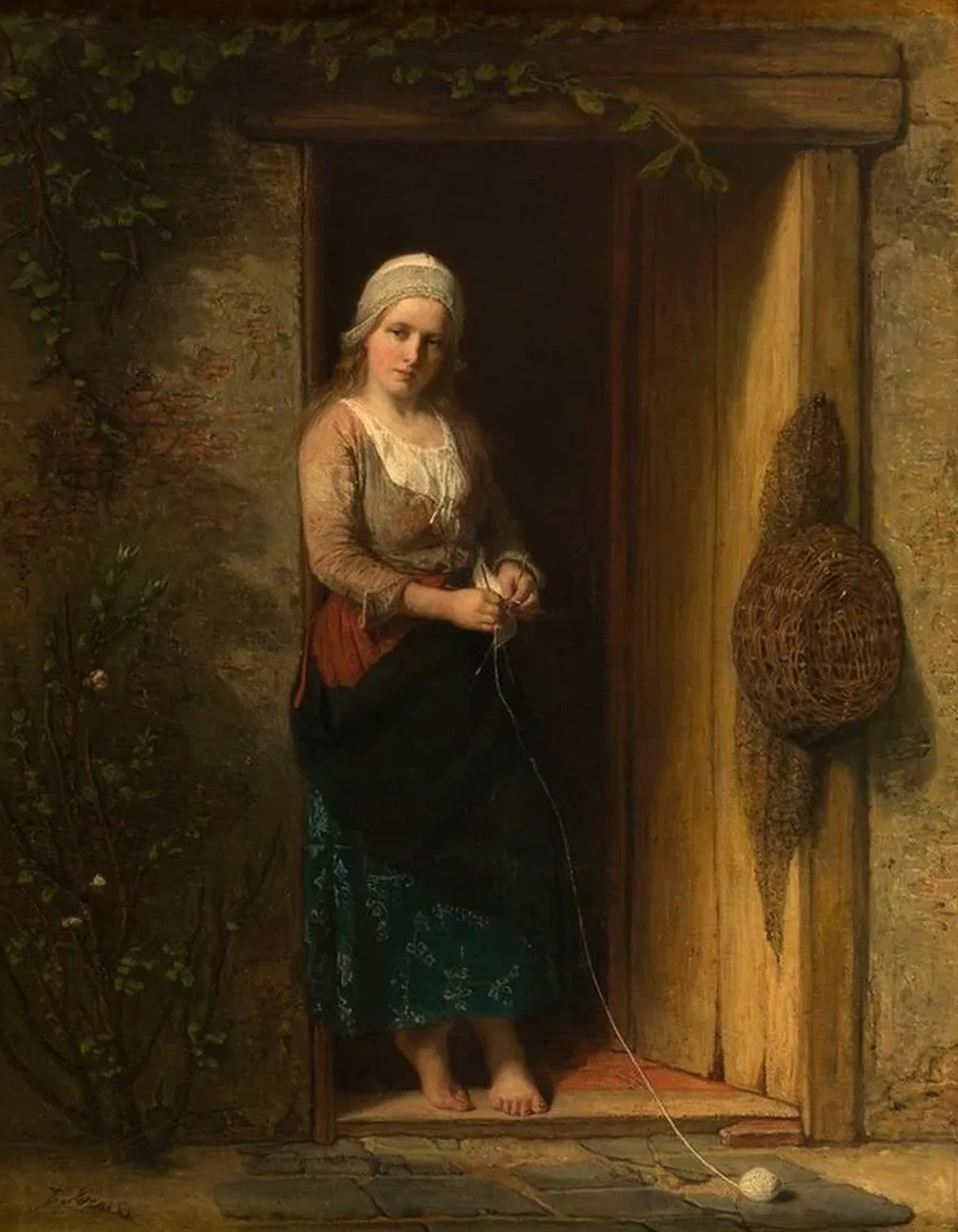 Ida, the Fisherman's Daughter at the Doorway
