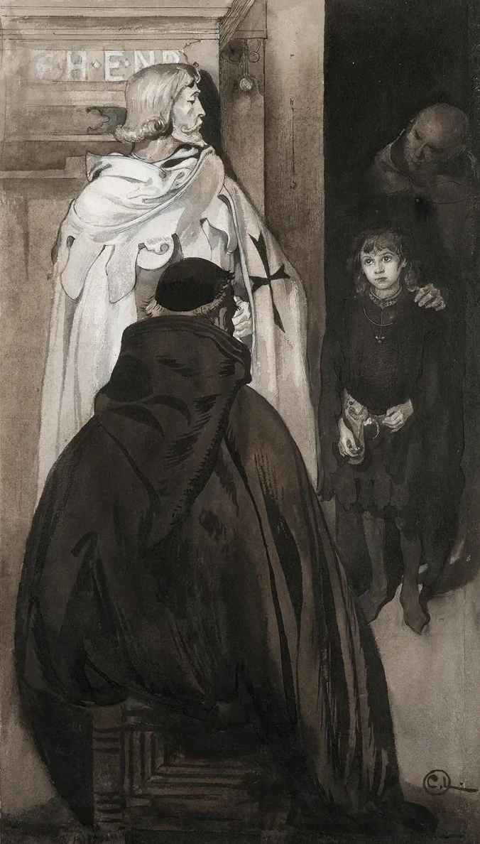 Illustration to Singoalla,The Wind Is My Lover by Viktor Rydberg