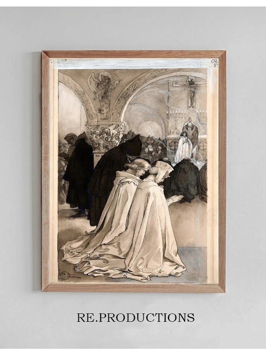Illustration to Singoalla,The Wind Is My Lover by Viktor Rydberg