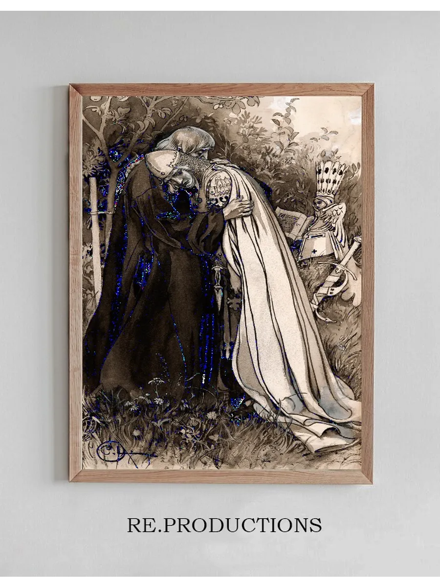 Illustration to Singoalla,The Wind Is My Lover by Viktor Rydberg