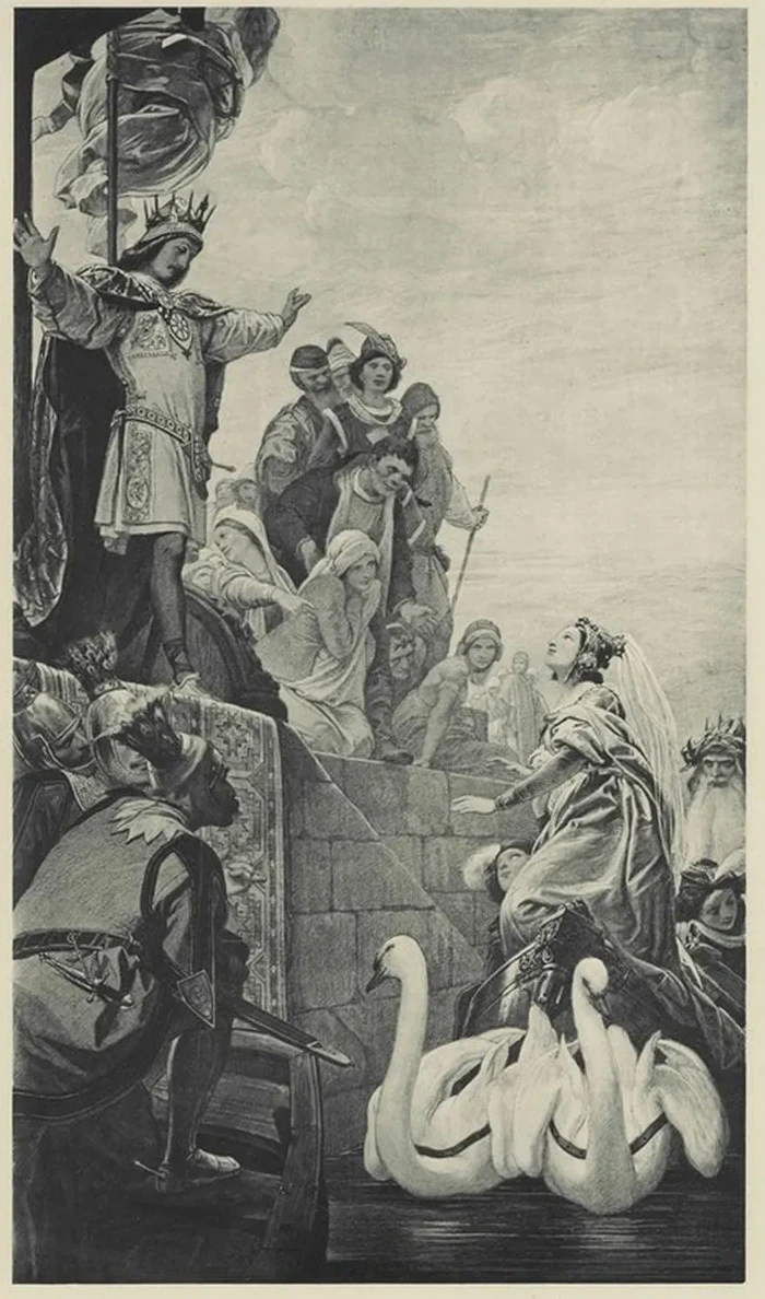Illustration Zu Dem M Hrchen Vom Rhein Und Dem M Ller Radlauf