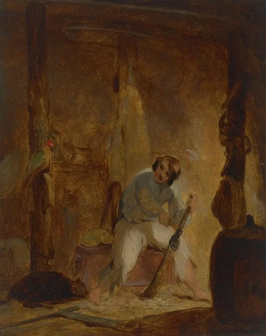 In His Cave