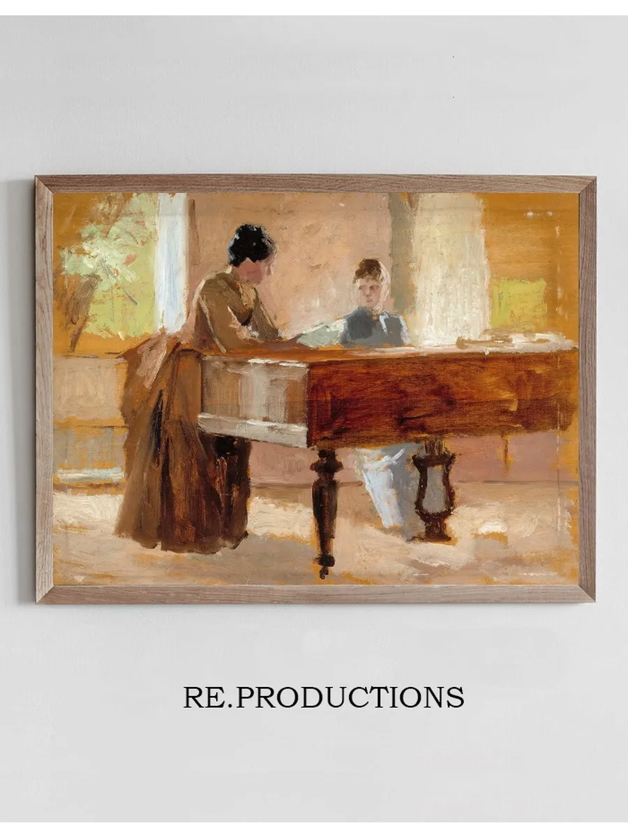 In The Drawing Room At Haikko, Study For An Old Tune