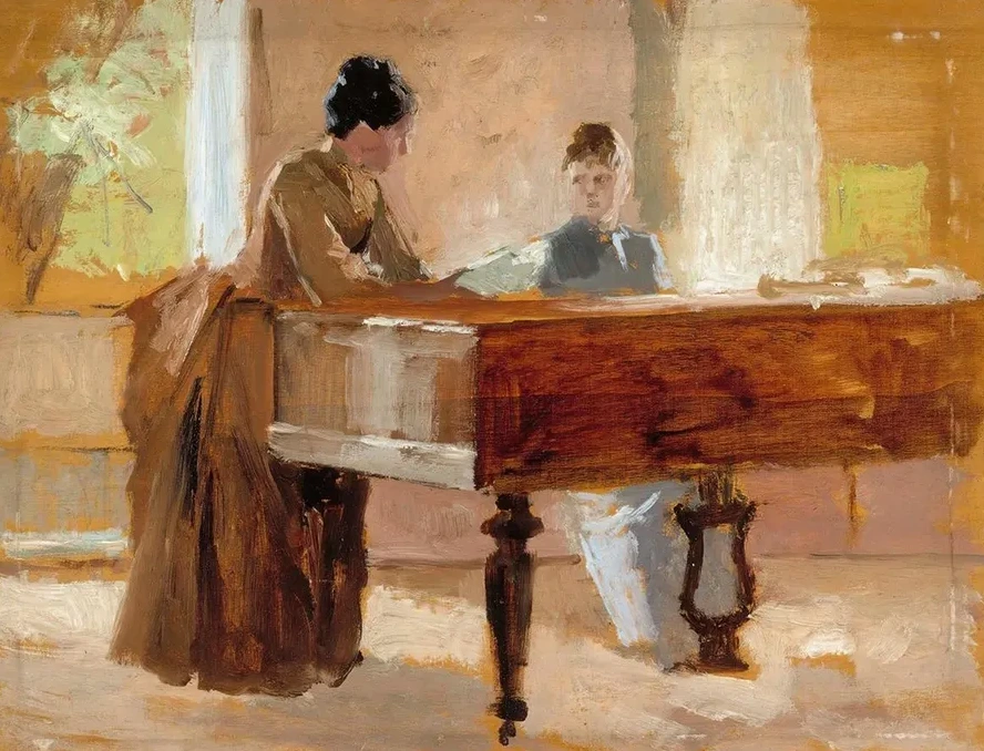 In The Drawing Room At Haikko, Study For An Old Tune
