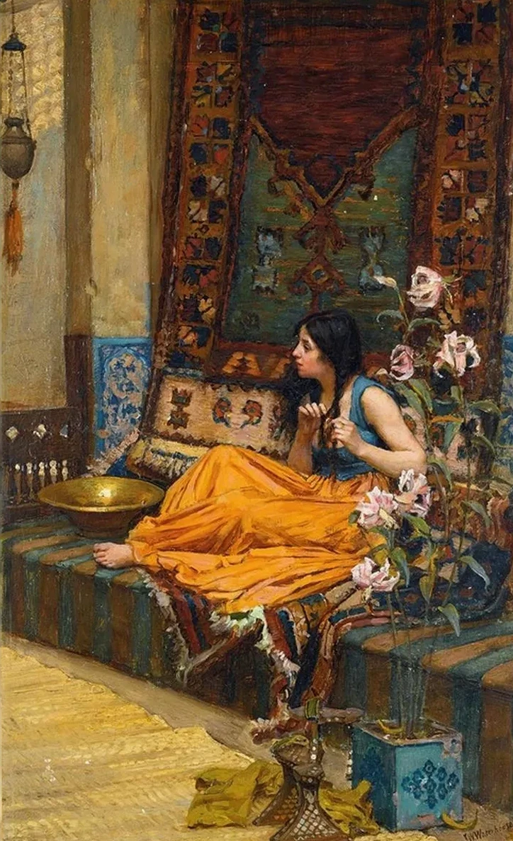 In The Harem, An Odalisque
