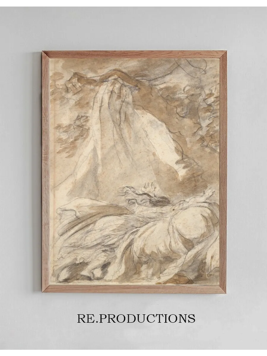 In Despair, Olympia Throws Herself on the Bed, Illustration for Canto X, Verse 27, of Lodovico Ariosto's Orlan