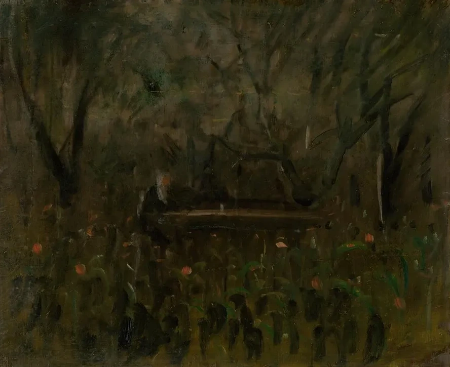 In the Garden at the Table