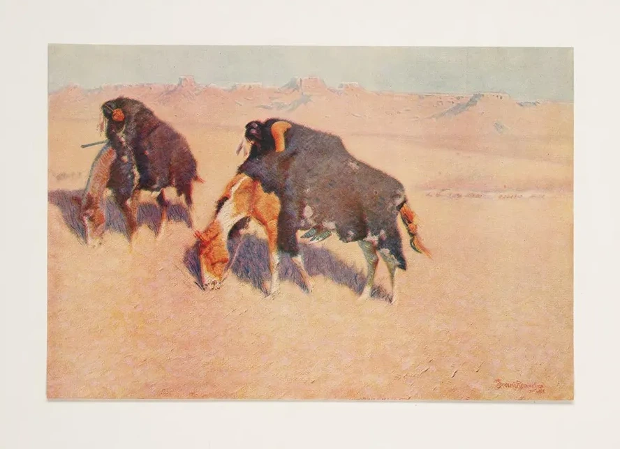 Indians Simulating Buffalo