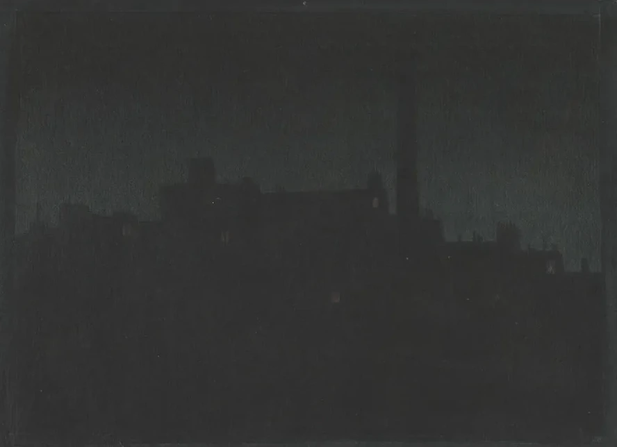 Industrial Buildings At Night