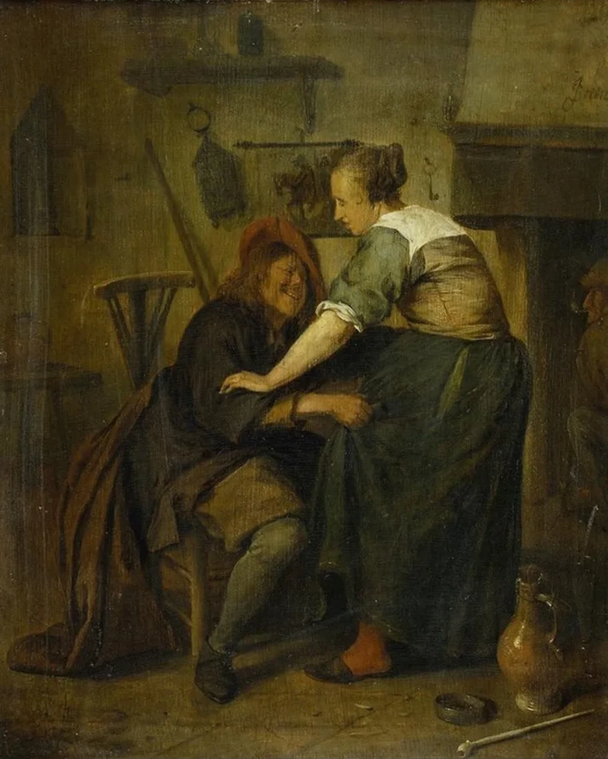 Inn with Guest and Serving Maid