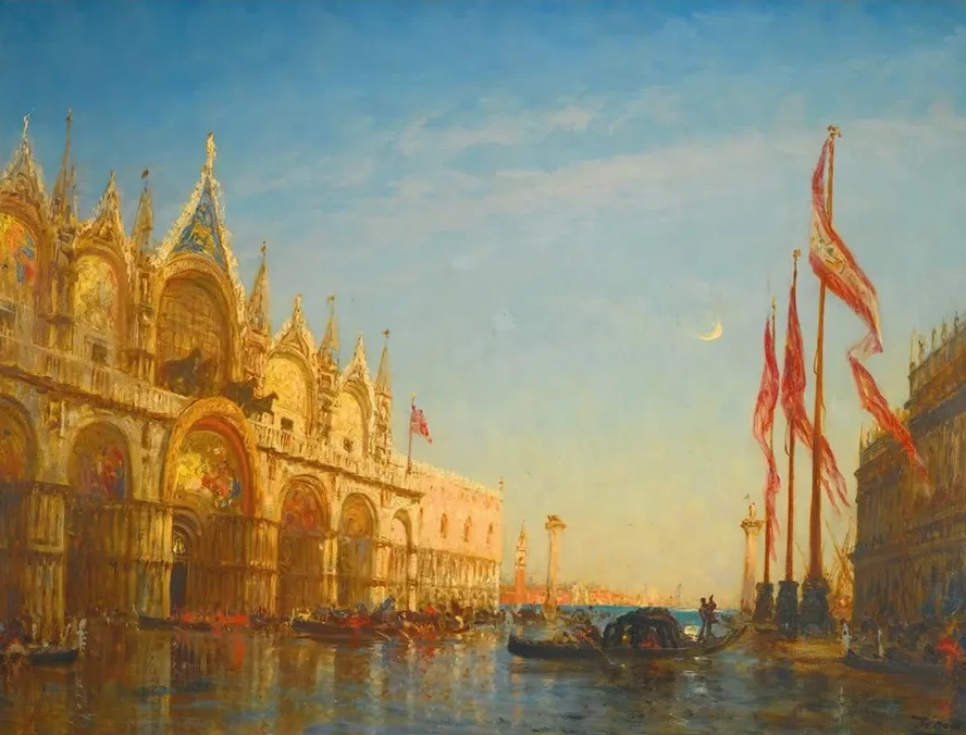 Inondations Sur La Place Saint Marc, Venise