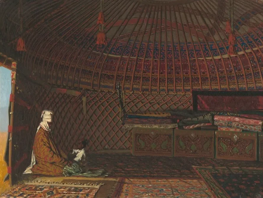 Inside the Tent of a Rich Kirghiz