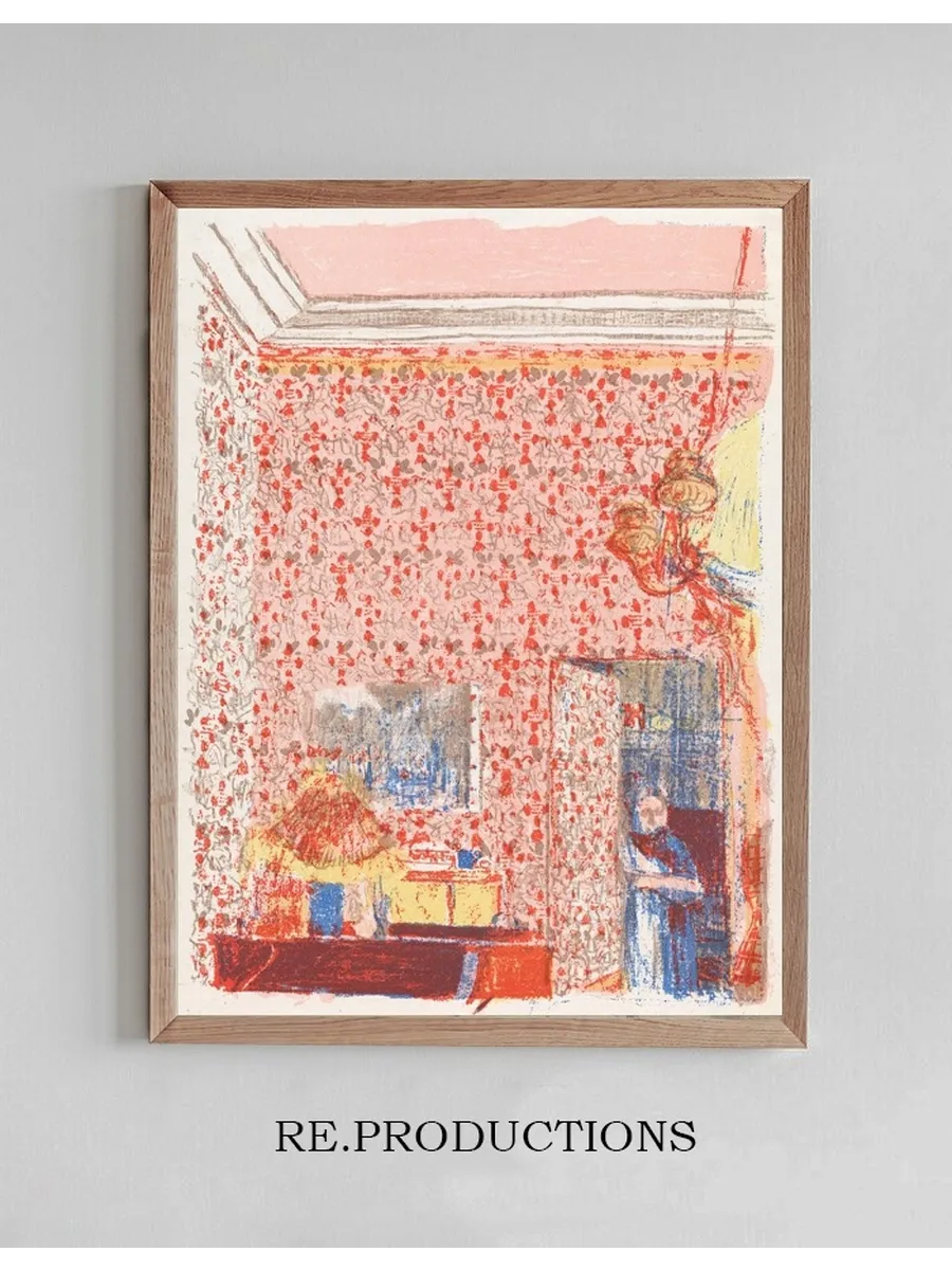 Interieur Aux Tentures Roses I