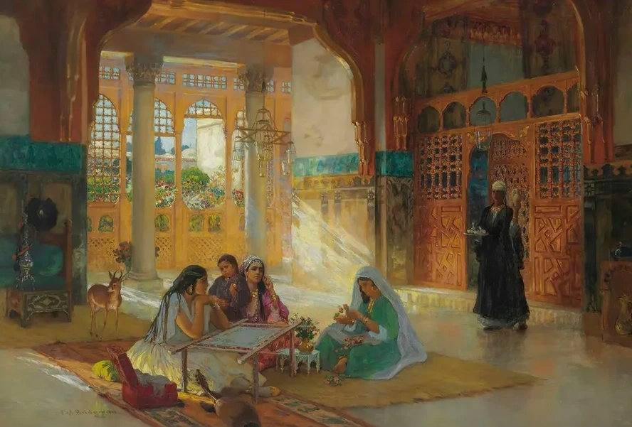 Interieur D Un Palais Arabe
