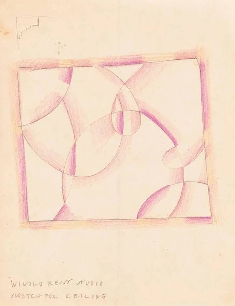 Interior Designs for Screens and Ceilings. Drawing of Plans, Elevation, and Details