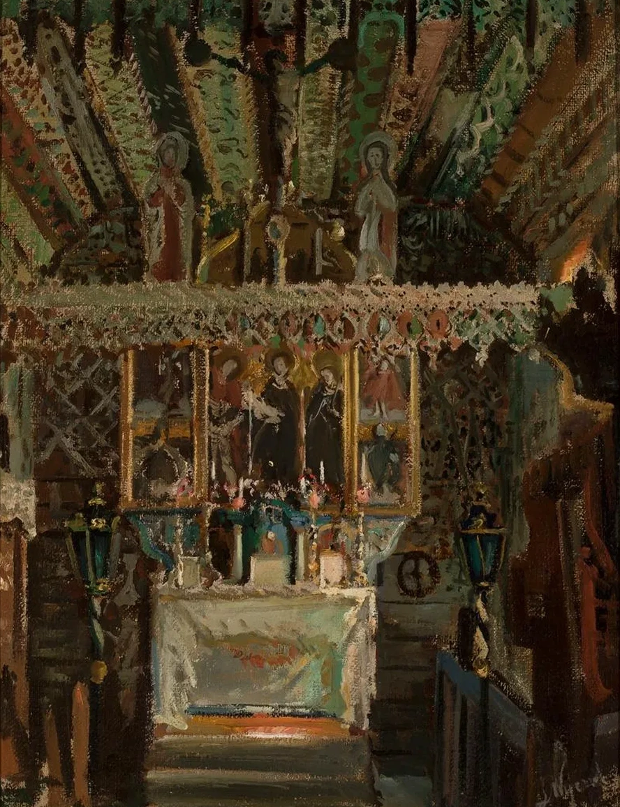 Interior of the Church in D Bno